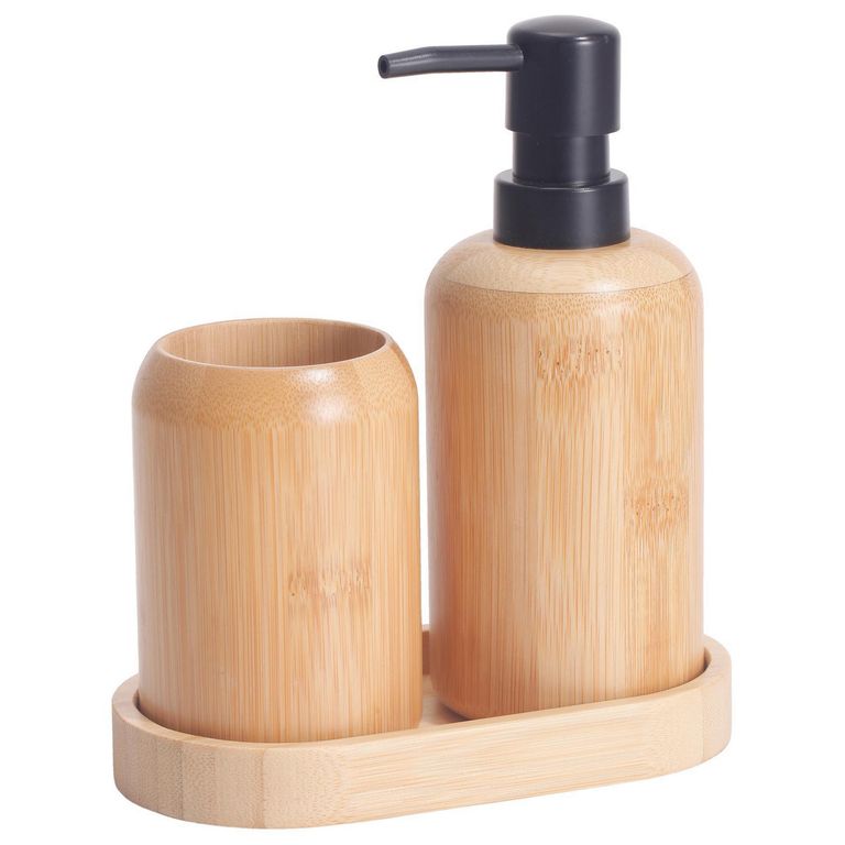 Set 3 Piezas Para Baño Bambu