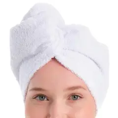 JUST HOME COLLECTION - Toalla Turbante Blanco 65×28 cm