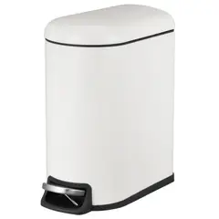 JUST HOME COLLECTION - Papelero 5 Litros Metal Blanco Mate