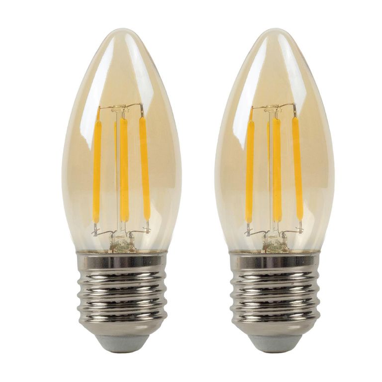 Pack 2 Ampolletas Led 4 W E27 400 lm Luz Cálida