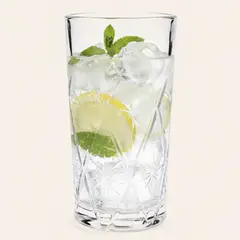 JUST HOME COLLECTION - Set 6 Vasos Altos de Vidrio 325 ml Transparente