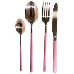 JUST HOME COLLECTION - Juego Cubiertos 4 personas 16 piezas Soft Boho