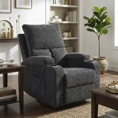JUST HOME COLLECTION - Sillón Reclinable 1 cuerpo Bliss 81x99x95 cm Gris