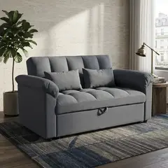 JUST HOME COLLECTION - Sofá cama Serena Gris 160x92x90 cm