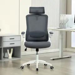 JUST HOME COLLECTION - Silla Escritorio PC Ergonómica Pixel Gris