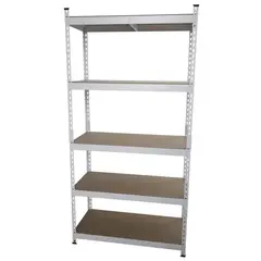 FIXSER - Estante Metal 5 Nivel(es) 90x183x40 cm Blanco