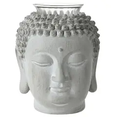 JUST HOME COLLECTION - Figura buda Gris 12.5x10 cm