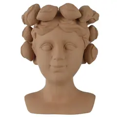 JUST HOME COLLECTION - Macetero cerámica cabeza terra 26 cm