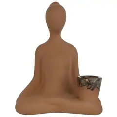 JUST HOME COLLECTION - Figura Decorativa Cerámica Terra 13.9x10.7 cm