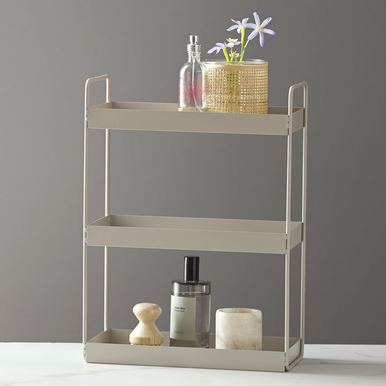 Estante mesa Metal 3 Nivel(es) 31x43x15 cm Gris