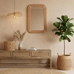 JUST HOME COLLECTION - Espejo Decorativo Rectangular 60x90 cm Ratan