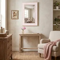 JUST HOME COLLECTION - Espejo Decorativo Rectangular 60x90 cm Roco Café