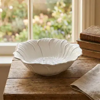 JUST HOME COLLECTION - Bowl Cerámica 1080 ml Blanco