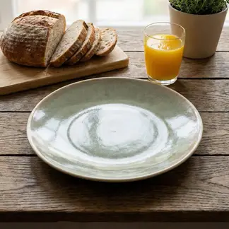 JUST HOME COLLECTION - Plato 27.5 cm Cerámica Terra Soft Verde