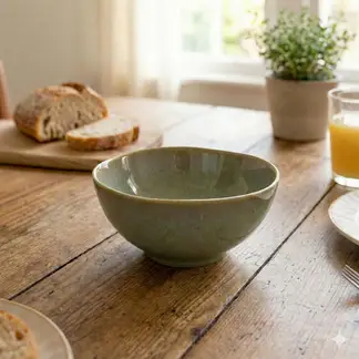 JUST HOME COLLECTION - Bowl Cerámica 516 ml Verde