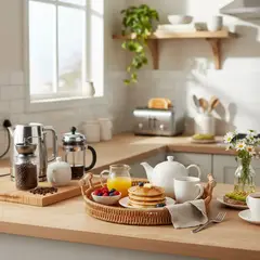 JUST HOME COLLECTION - Bandeja con asas 28 cm Ratán