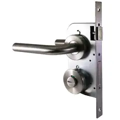 FIXSER - Cerradura de baño Tubular Embutida Niquel Satinado