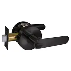 FIXSER - Manija Cerradura de baño Tubular Embutida Negro