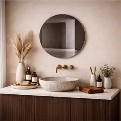 SENSI DACQUA - Espejo Baño Forma Redonda 60x60 cm