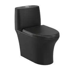 CORONA - Sanitario One piece a Piso 30,5 cm 4.8 Litros Solare Negro Matte