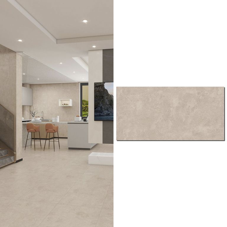 Porcelanato 60x120 cm Cessena Beige Beige 2.16 m2