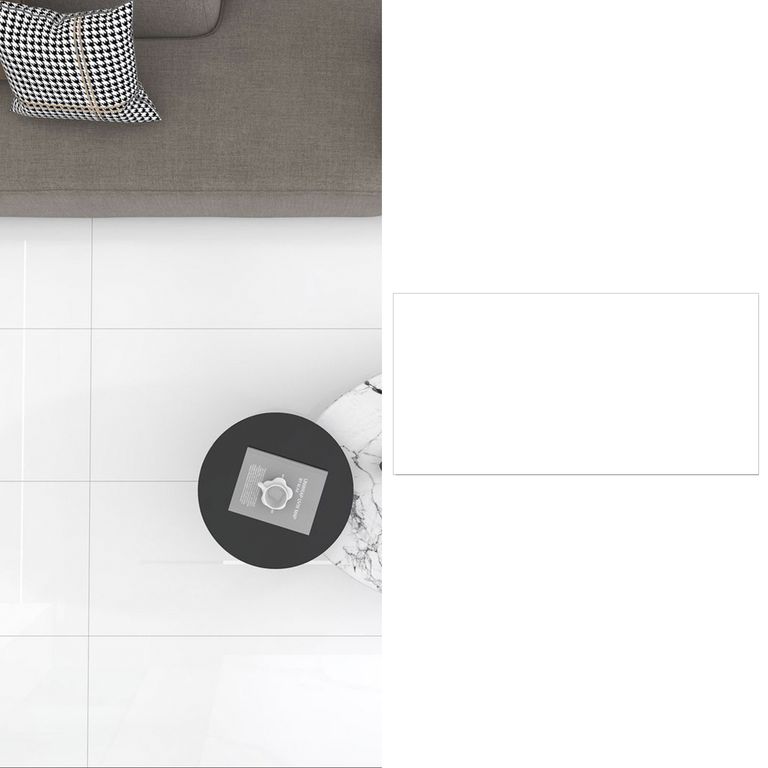 Porcelanato 60x120 cm Puro White Blanco 2.16 m2