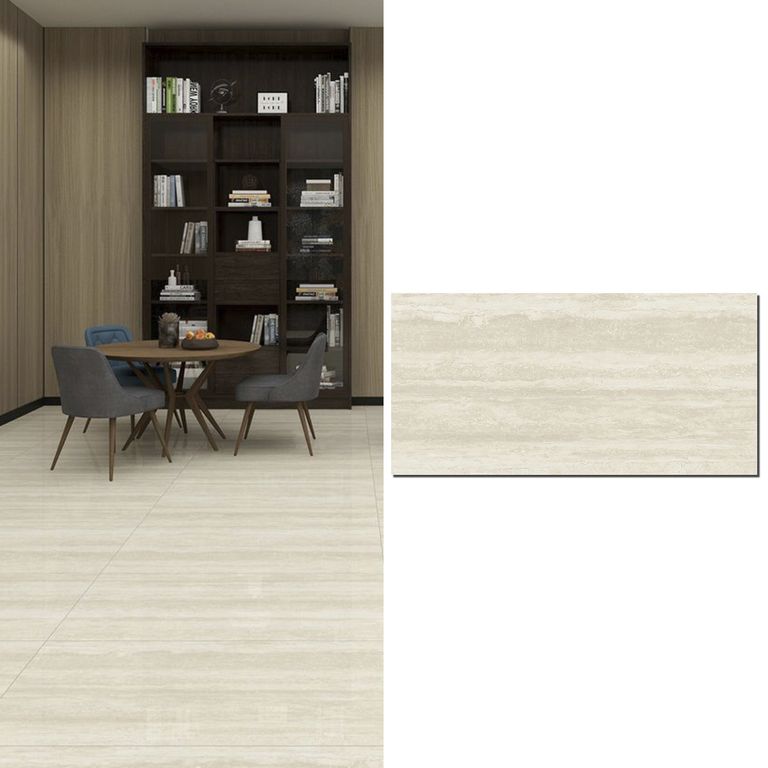 Porcelanato 60x120 cm Travertine Beige Beige 2.16 m2
