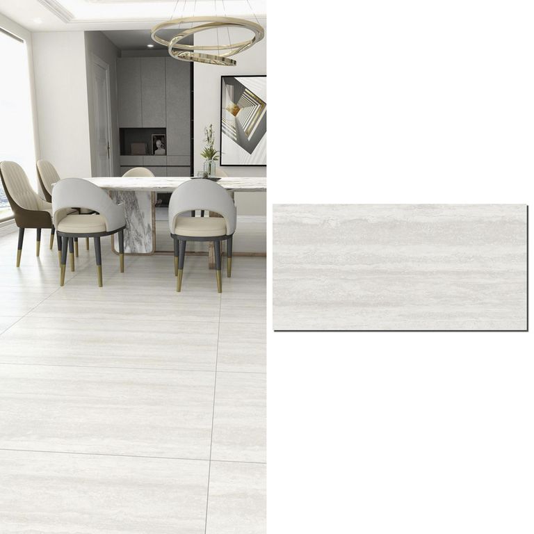 Porcelanato 60x120 cm Travertine Grey Gris 2.16 m2