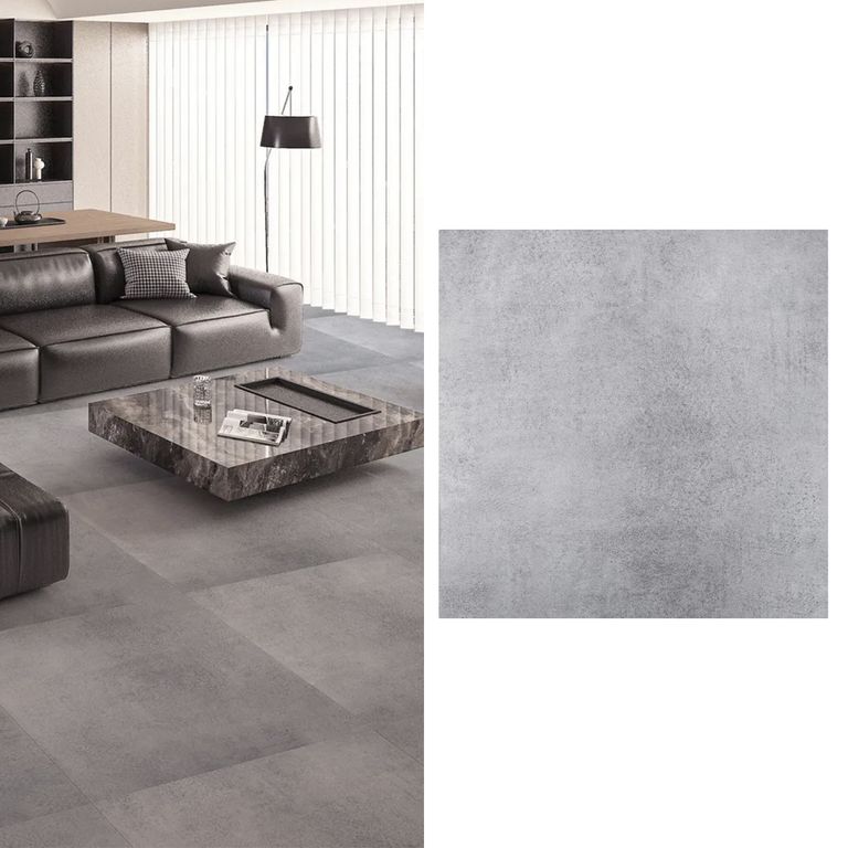 Piso vinílico 2 mm 45x45 cm Creta Gris 4.45 m2