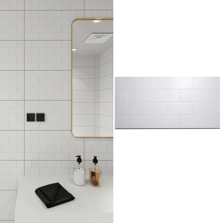 Cerámica 30x60 cm Brick Blanco 1.8 m2