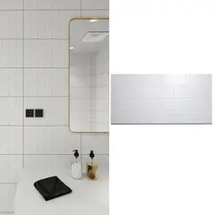 HOLZTEK - Cerámica 30x60 cm Brick Blanco 1.8 m2