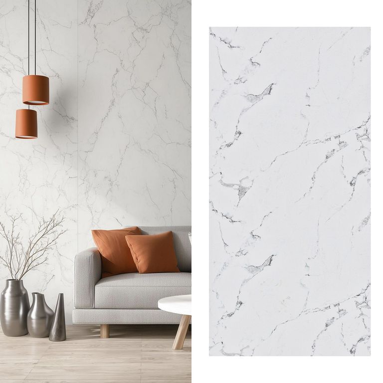 Wall Panel Carrara 120x240 cm Blanco 2.88 m2