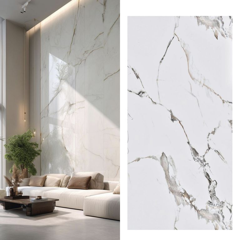 Wall Panel Marmolato 120x240 cm Blanco 2.88 m2