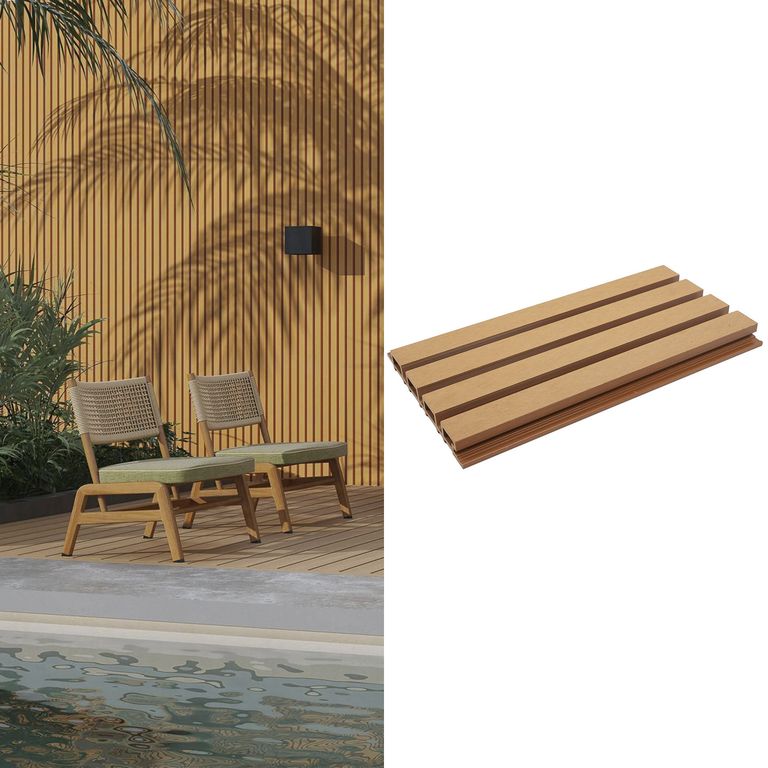 Wall Panel Exterior 21.9x290 cm Café Claro 0.63 m2
