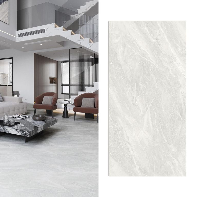 Piso Vinílico SPC 5 mm 60x120 cm Parma Xl Gris 3.66 m2