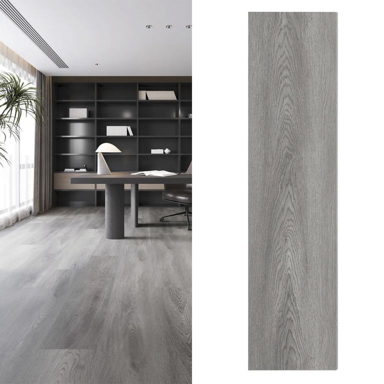 Piso Vinílico SPC 4 mm 30.5x122 cm Brown Oak Café 2.6 m2