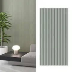 HOLZTEK - Wall Panel Micro Curvo 25x240 Verde Oliva 0.6 m2