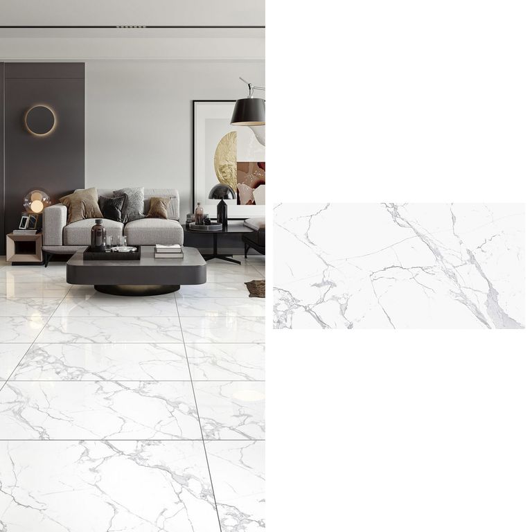 Gres 60x120 cm Vento Pulido Blanco 2.16 m2