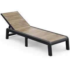 KETER - Reposera Plegable Resina Café