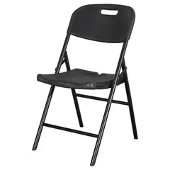 JUST HOME COLLECTION - Silla plegable para Terraza Plástico HY-Y56-BK Negro 83x46x57 cm
