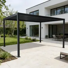 JUST HOME COLLECTION - Pérgola Negro 295x390x230 cm