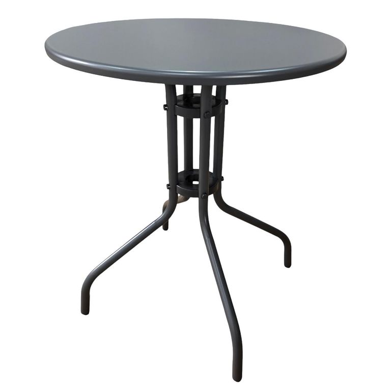 Mesa Redonda Fierro 60x70x60 cm Gris