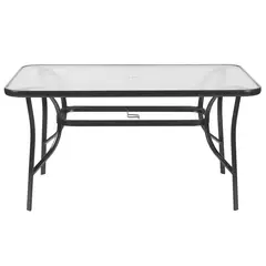 JUST HOME COLLECTION - Mesa Rectangular Fierro 90x70x140 cm Negro
