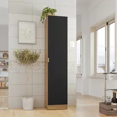 JUST HOME COLLECTION - Mueble de cocina Despensa Negra 31,5 cm