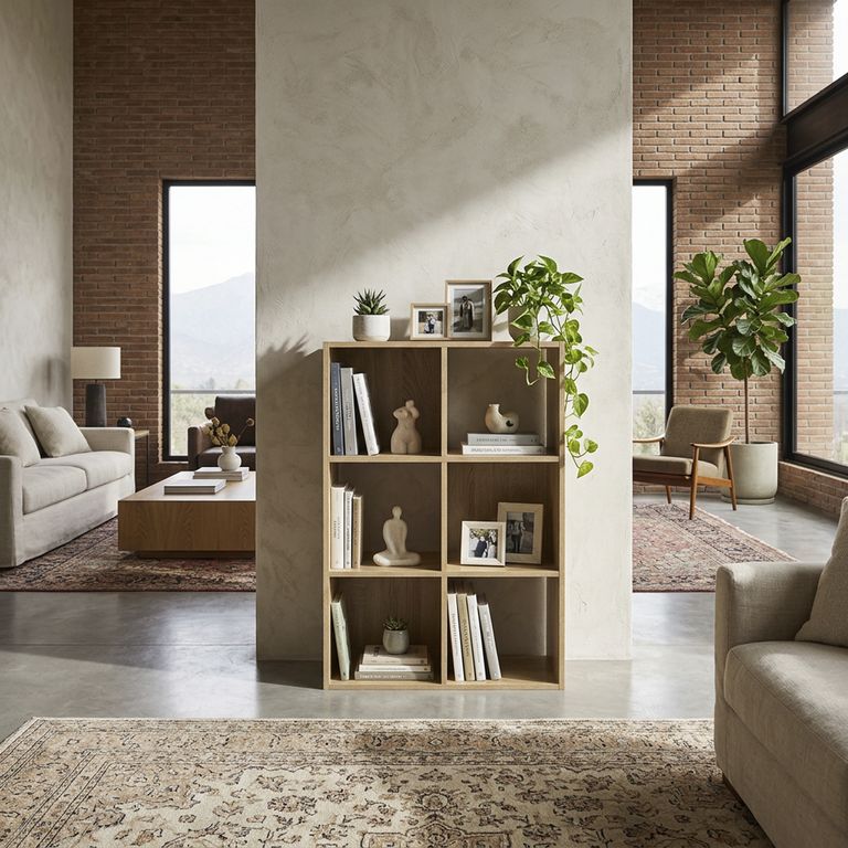 Estante Madera 6 Nivel(es) 59x88x29 cm Roble