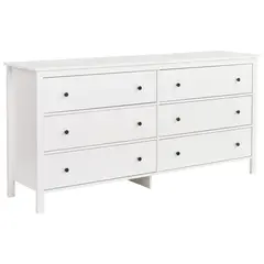 JUST HOME COLLECTION - Cómoda 6 Cajón(es) 172x83x44 cm Blanco