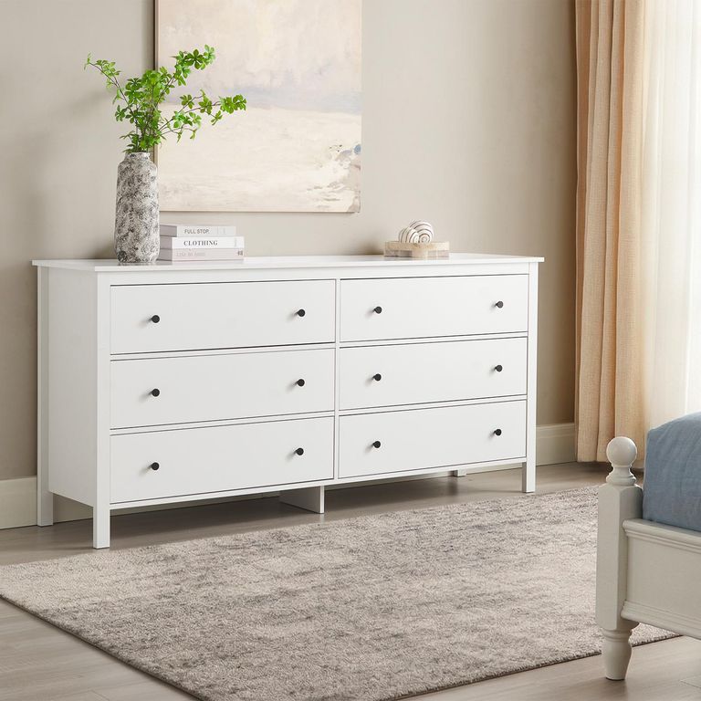 JUST HOME COLLECTION Cómoda 6 Cajón(es) 172x83x44 cm Blanco