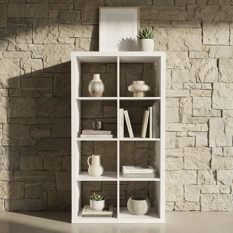 Estante Melamina 8 Nivel(es) 76.3x146x39 cm Blanco