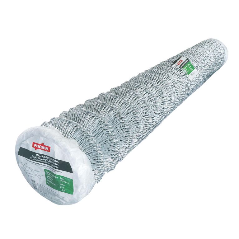 Malla Galvanizada 2mm 1,8x25m