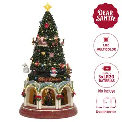 DEAR SANTA - Árbol Pista Baile Animado Iluminado